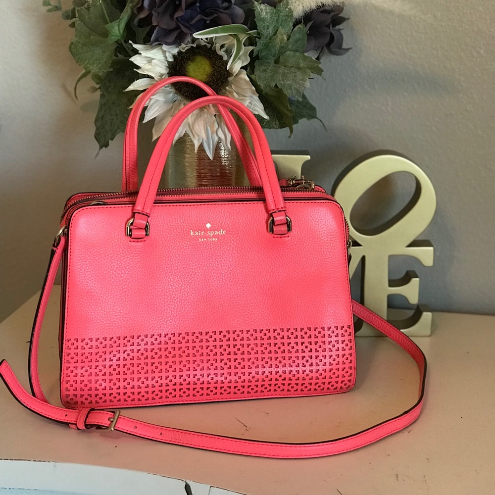 Kate Spade Satchel Salmon/Coral Crossbody Purse